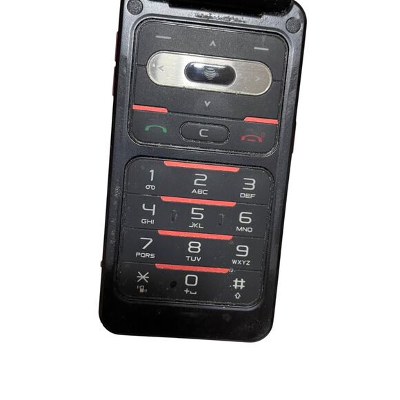 ATT‎ Flip Phone Pantech Red Turns On When Plugged In As Is For Parts - Picture 4 of 5